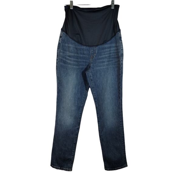 AA Madewell Maternity Over-the-Belly Perfect Vintage Jean in Decatur Wash NWT 28 - Picture 4 of 13